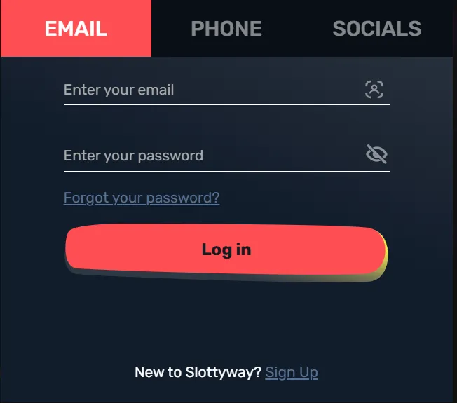 Logowanie w Slottyway kasyno